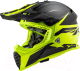 Мотошлем LS2 MX1299 (MX437) Fast Evo Roar (S, черный/зеленый) - 