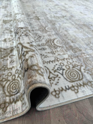 Ковер Radjab Carpet Белла Прямоугольник 7562RK (2.4x3.4, Cream Shirink/Blue Fdy)