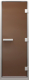 Стеклянная дверь для бани/сауны Doorwood Хамам 70x190 / DW00806 (бронза матовый) - 