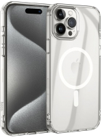 Чехол-бампер Hoco Для iPhone 15 Pro Max магнитный (прозрачный) - 