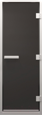 Стеклянная дверь для бани/сауны Doorwood Хамам 70x190 / DW03635 (графит матовый)