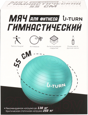 Гимнастический мяч No Brand ФИТ-1009 (серый)