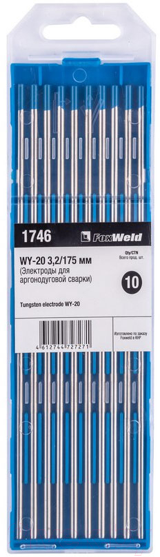 Электрод FoxWeld Вольфрамовый WY-20 3.2мм / 175мм / 1746