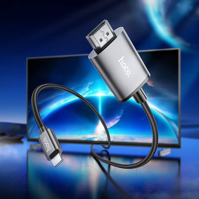 Кабель Hoco UA27 Lightning - HDMI 1080P