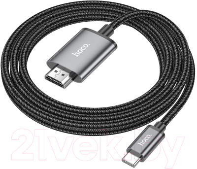 Кабель Hoco UA27 Type-C - HDMI 1080P (2м, металлик)