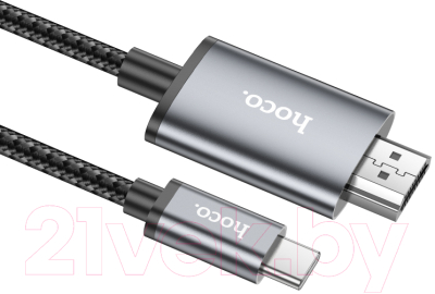 Кабель Hoco UA27 Type-C - HDMI 1080P (2м, металлик)