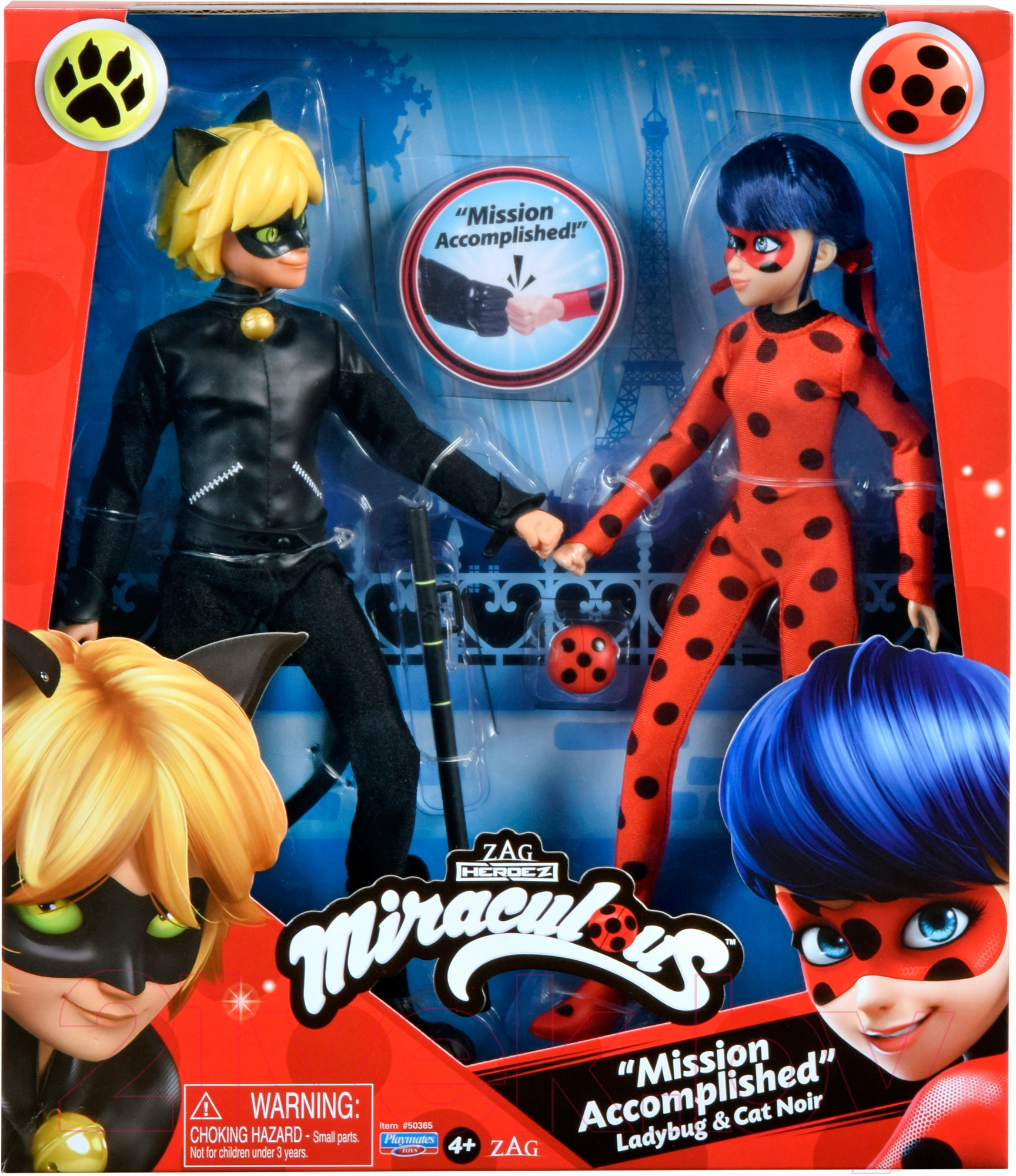 Набор кукол Miraculous Леди Баг и Супер-кот Миссия выполнена / 50365