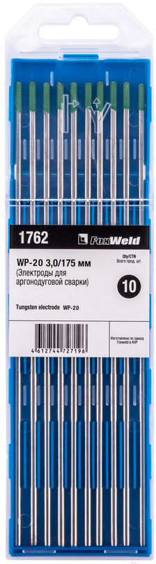 Электрод FoxWeld Вольфрамовый WP 3.0мм / 175мм / 1762