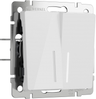 Выключатель Werkel W1120141 (белый акрил) - 
