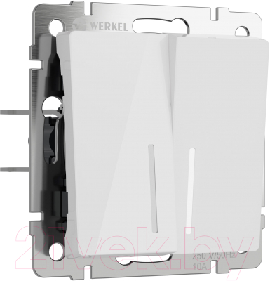 Выключатель Werkel W1120141 (белый акрил)
