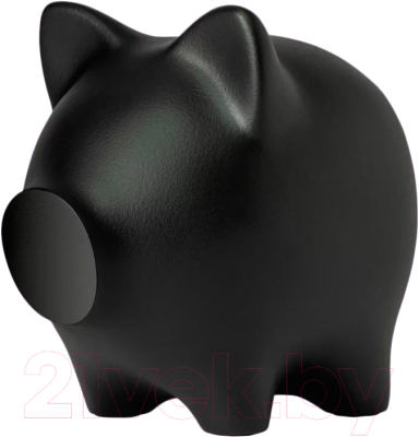 Копилка Pig Bank By Свинка (L, черный)