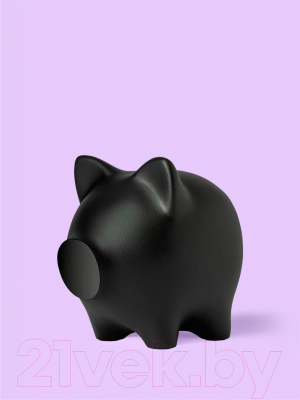 Копилка Pig Bank By Свинка (L, черный)