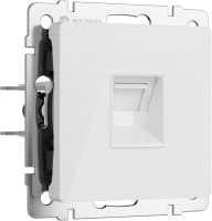 Розетка Werkel Ethernet RJ-45 / W1181041 (белый акрил) - 
