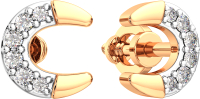 Серьги из розового золота ZORKA 3D00511.14K.R (с бриллиантами) - 