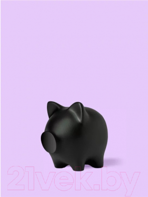 Копилка Pig Bank By Свинка (M, черный)