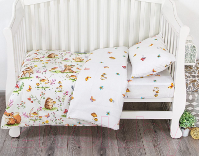 Комплект постельный для малышей АртПостель Лесные друзья 922
