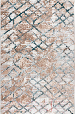 Ковер Radjab Carpet Белла Прямоугольник 7625RK (2x2.9, Cream Shirink/Blue Fdy)