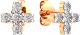 Серьги из розового золота ZORKA 3101636.14K.R (с фианитами) - 