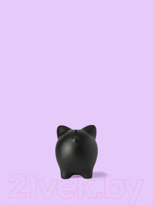 Копилка Pig Bank By Свинка (S, черный)