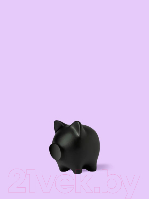 Копилка Pig Bank By Свинка (S, черный)