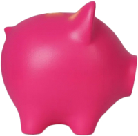 Копилка Pig Bank By Свинка (S, розовый/фуксия) - 