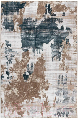 Ковер Radjab Carpet Белла Прямоугольник D009A / 7663RK (1.6x3, Cream Shirink/Blue Fdy)
