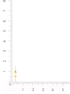 Крестик из розового золота ZORKA 440278.9K.R (с фианитом)