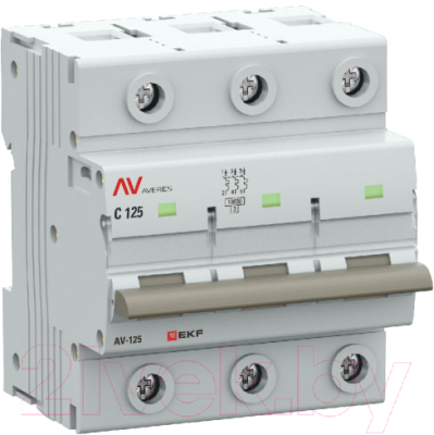 Выключатель автоматический EKF Averes AV-125 3P 125A (C) 10kA / mcb125-3-125C-av