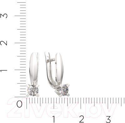 Серьги из серебра ZORKA 03101391.ZZ (с фианитами)