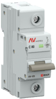 Выключатель автоматический EKF Averes AV-125 1P 80A (C) 10kA / mcb125-1-80C-av - 