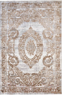 Ковер Radjab Carpet Белла Прямоугольник N004D / 7554RK (3x4, Cream Shirink/Vizon Fdy)