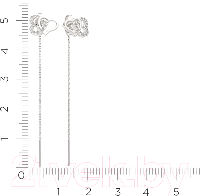 Серьги из серебра ZORKA 0310752.ZZ (с фианитами)