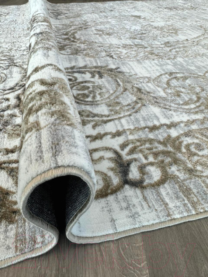 Ковер Radjab Carpet Белла Прямоугольник N004D / 9329RK (4x5, Cream Shirink/Vizon Fdy)
