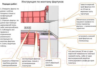 Скиналь STELLA АБС Кирпич крем-брюле (3000x600x1.5мм)