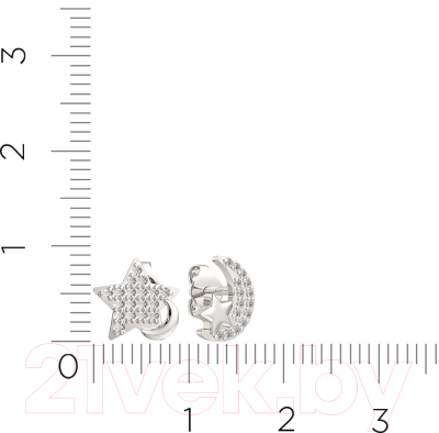 Серьги из серебра ZORKA 03101295 (с фианитами)