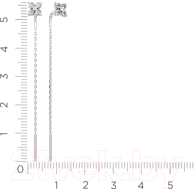 Серьги из серебра ZORKA 0310678.ZZ (с фианитами)