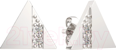 Серьги из серебра ZORKA 0310797.ZZ (с фианитами)