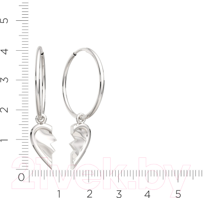 Серьги из серебра ZORKA 0390096
