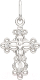 Крестик из серебра ZORKA 0440195.REL (с фианитами) - 