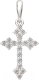 Крестик из серебра ZORKA 0440267.REL (с фианитами) - 