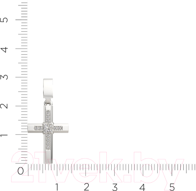 Крестик из серебра ZORKA 0440329.ZZ.REL (с фианитами)