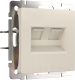 Розетка Werkel Ethernet RJ-45 / W1181162 (айвори матовый) - 