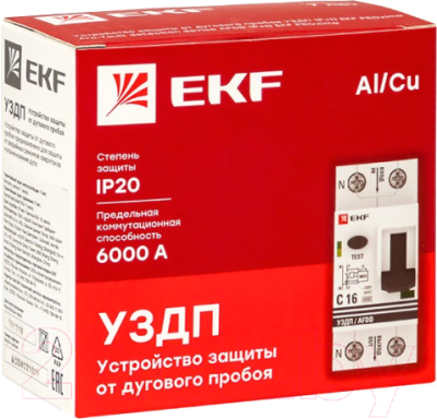 Устройство защиты от дугового пробоя EKF PROxima afdd-2-40C-pro