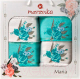 Набор полотенец Merzuka Maria / 11851 (4шт, в коробке, бирюзовый) - 