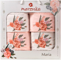 Набор полотенец Merzuka Maria / 11851 (4шт, в коробке, пудровый) - 