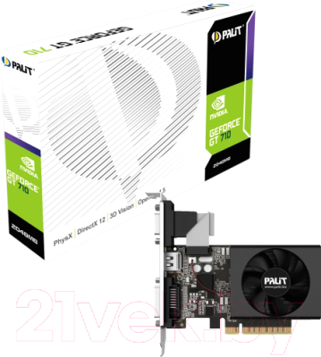 Видеокарта Palit GeForce GT 710 2GB GDDR3 (NEAT7100HD46-2080F)