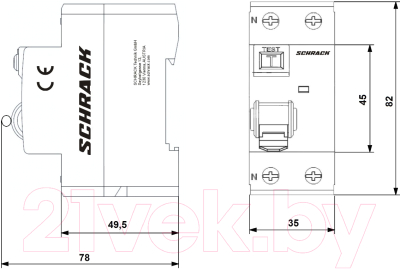 Устройство защитного отключения Schrack Technik AR056203