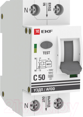 Устройство защиты от дугового пробоя EKF PROxima afdd-2-50C-pro