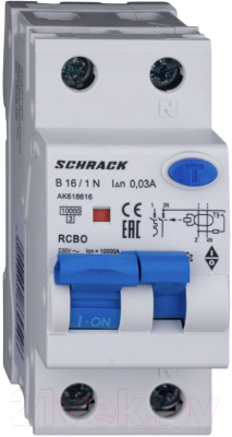 Дифференциальный автомат Schrack Technik AK618616