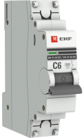 Выключатель автоматический EKF PROxima 1P 6А (C) 6кА ВА 47-63 DC / mcb4763-DC-1-06C-pro - 